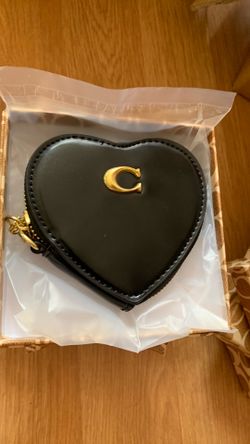 Black heart coach wallet