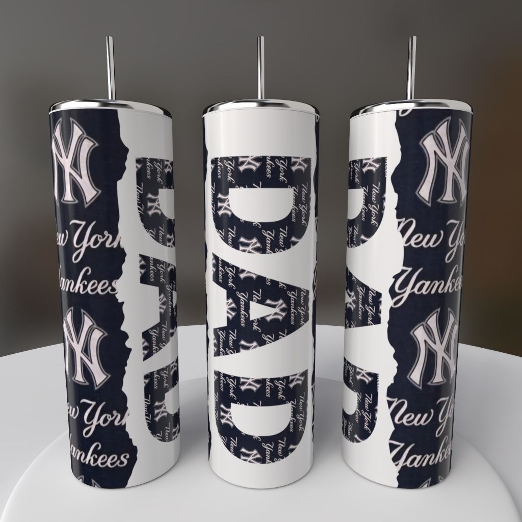New York Yankees Baseball Dad Tumbler