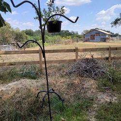 Hand Crafted Metal Plant And Wind Chime Holders