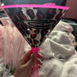Head Rush Pink Leopard Beer Bong Funnel — Party Essential! 🍹🐆