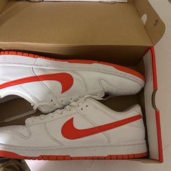 Dunk Lows White N Orange