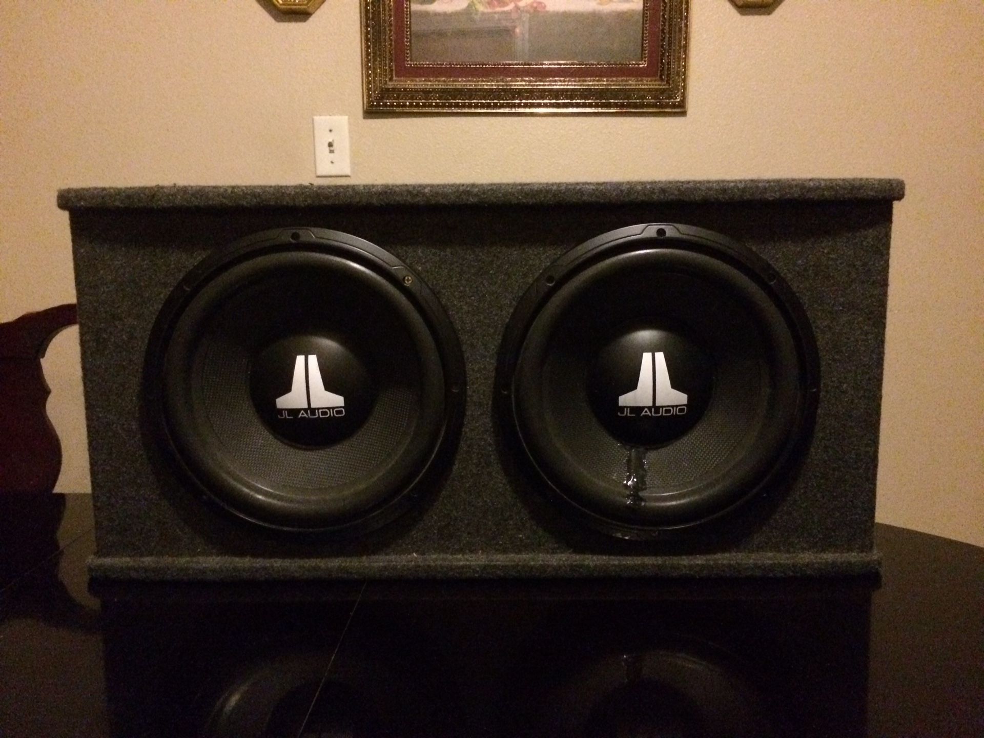 12 inch JL audio speakers with box
