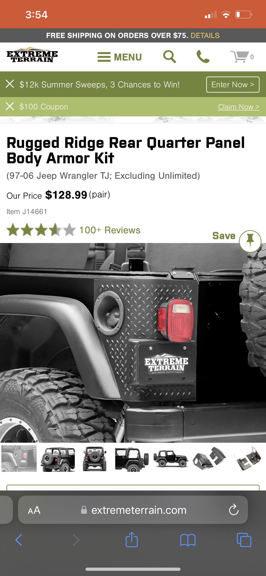 Body Armer For Jeep TJ