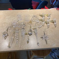 Some Crystal Some Acrylic Ornaments