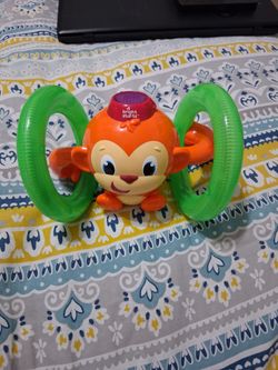 Bright Starts Monkey Rolling Baby Toy p2