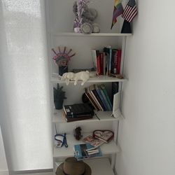 White Bookstand