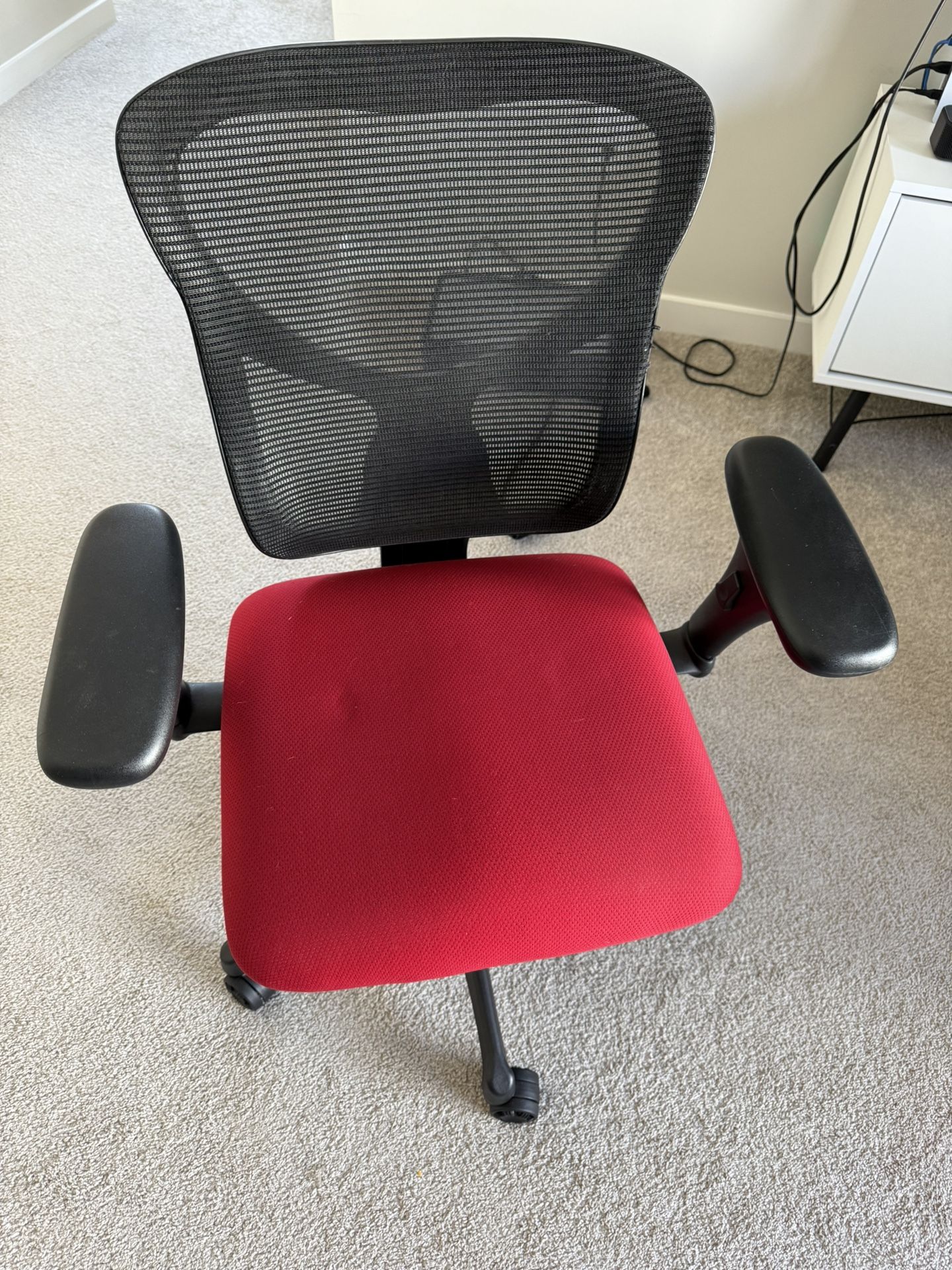 Desk Chair Red/Black