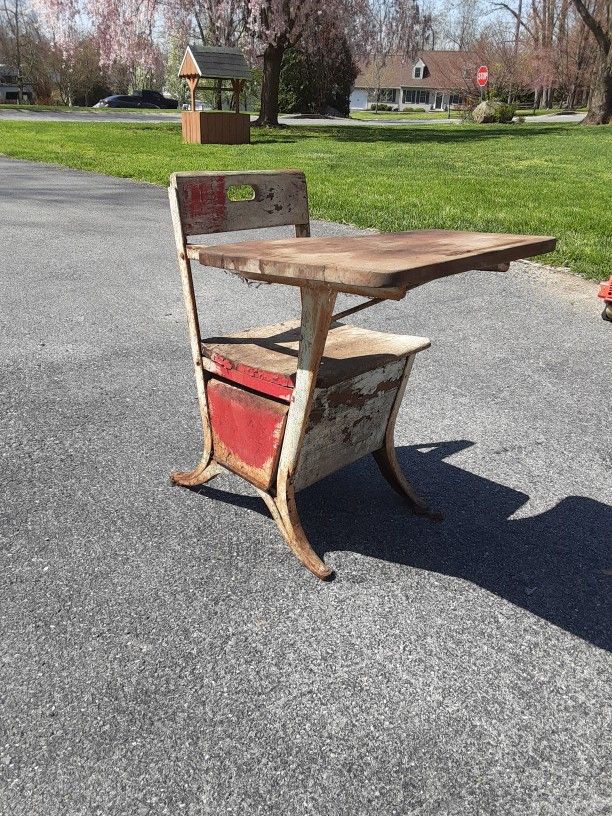 Very Old Childs School Desk