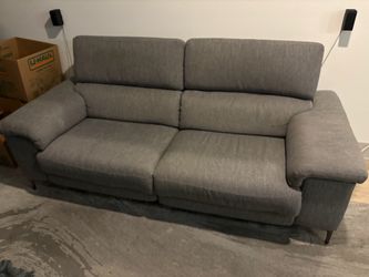 Modern Gray Dual Power Reclining Sofa – $1,200 OBO