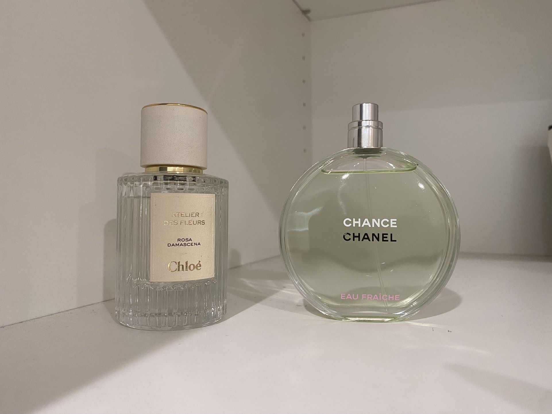 Used ,Chloe Rosa Damascena, Chance Chanel/ Also There Is Free Used Montale Roses Musk With Purchase