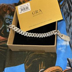 Real Moissanite Cuban Bracelet 💎