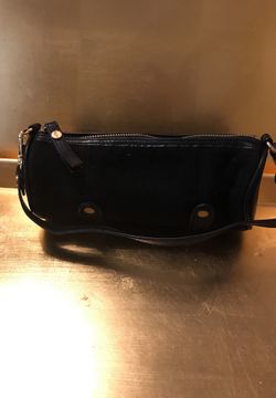 UGG barrel purse blk suede