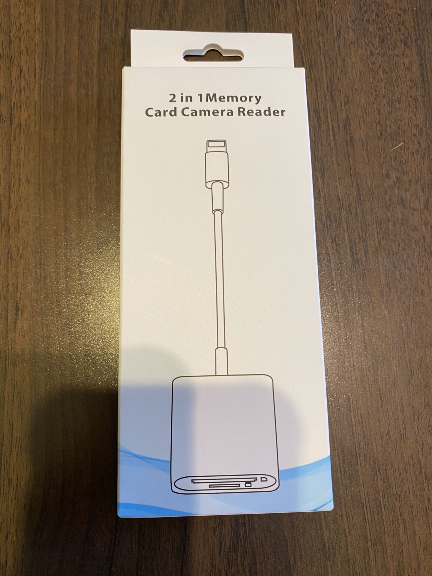 SD Card Reader for iPhone/iPad, TF & SD Card to iPhone Adapter with Dual Slot 3rd Gen, Trail Game Camera Memory Card Reader Viewer Compatible with iP