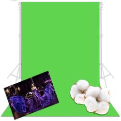  10x12FT Brushed Organic Cotton Photo Backdrop (Green)