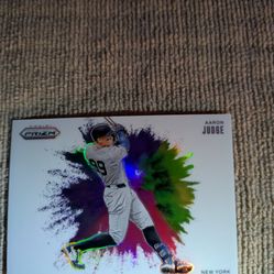 Aaron Judge Super Short Print, Card #7.  Color Burst Card.  Very Rare 
