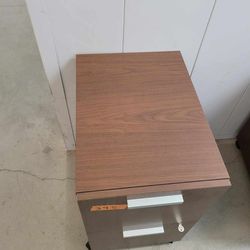 Solid Wood By Steelcase On Casters File Cabinet 