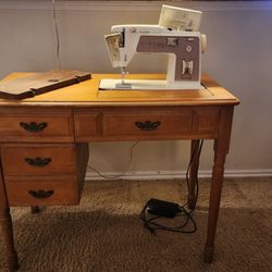 Sewing table w/ Singer Touch and Sew 758