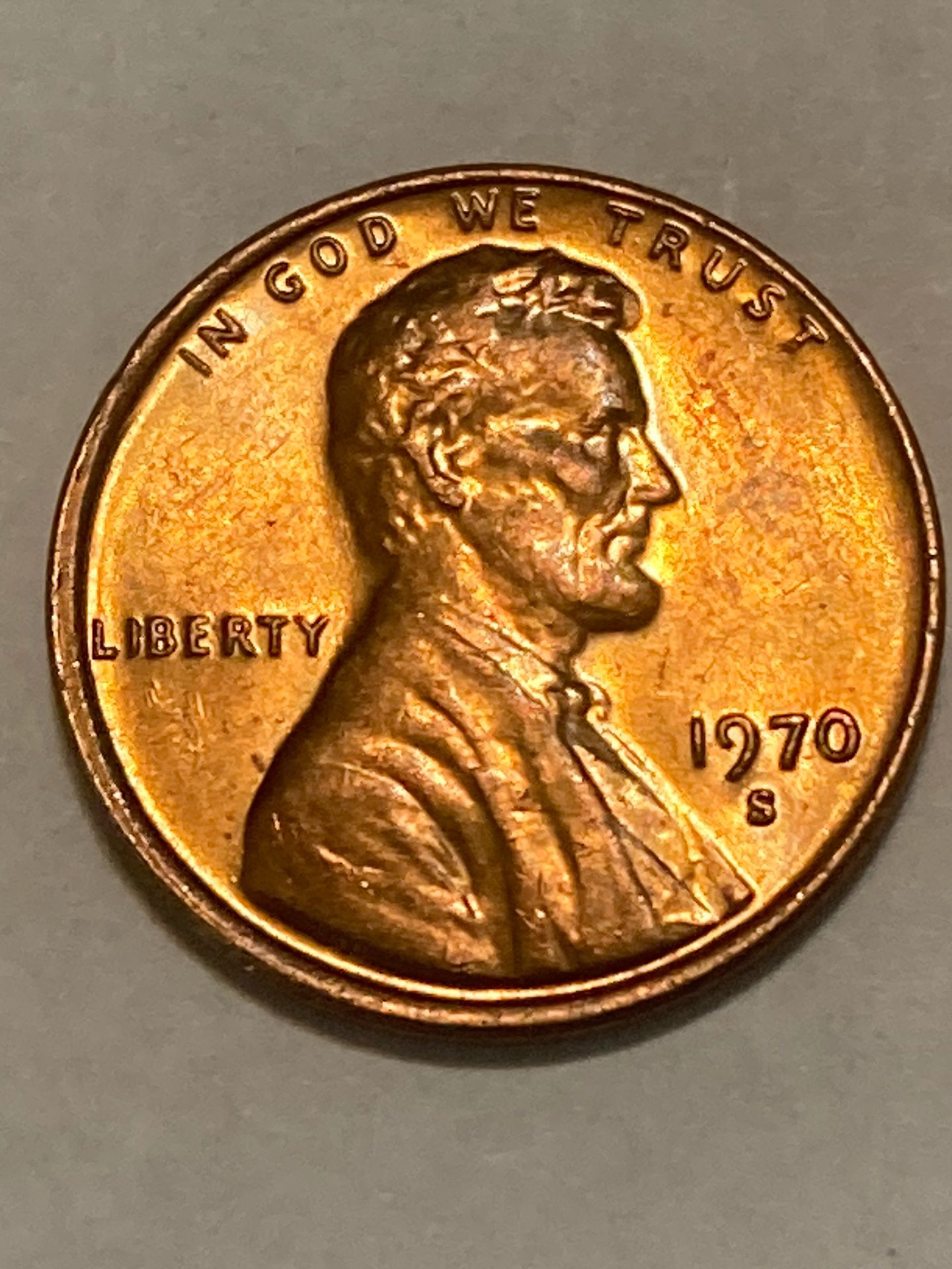 1970 San Francisco Minted Lincoln Cent
