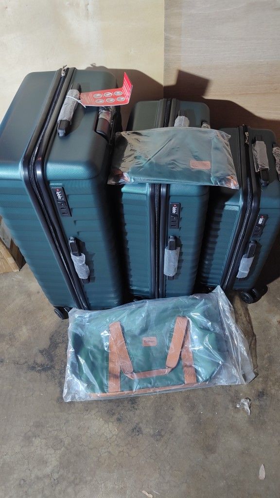 Set Maletas 5 Piezas Verde Aqua