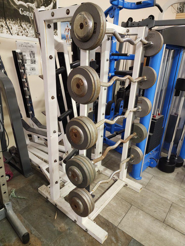 Ez Fixed Curl Bars With Storage Rack