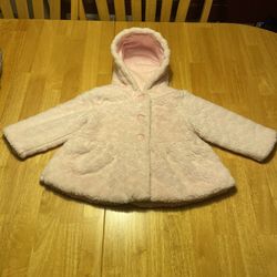 First Impressions Girls Hooded Faux-Fur Coat