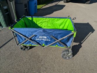 Seahawks folding wagon cart