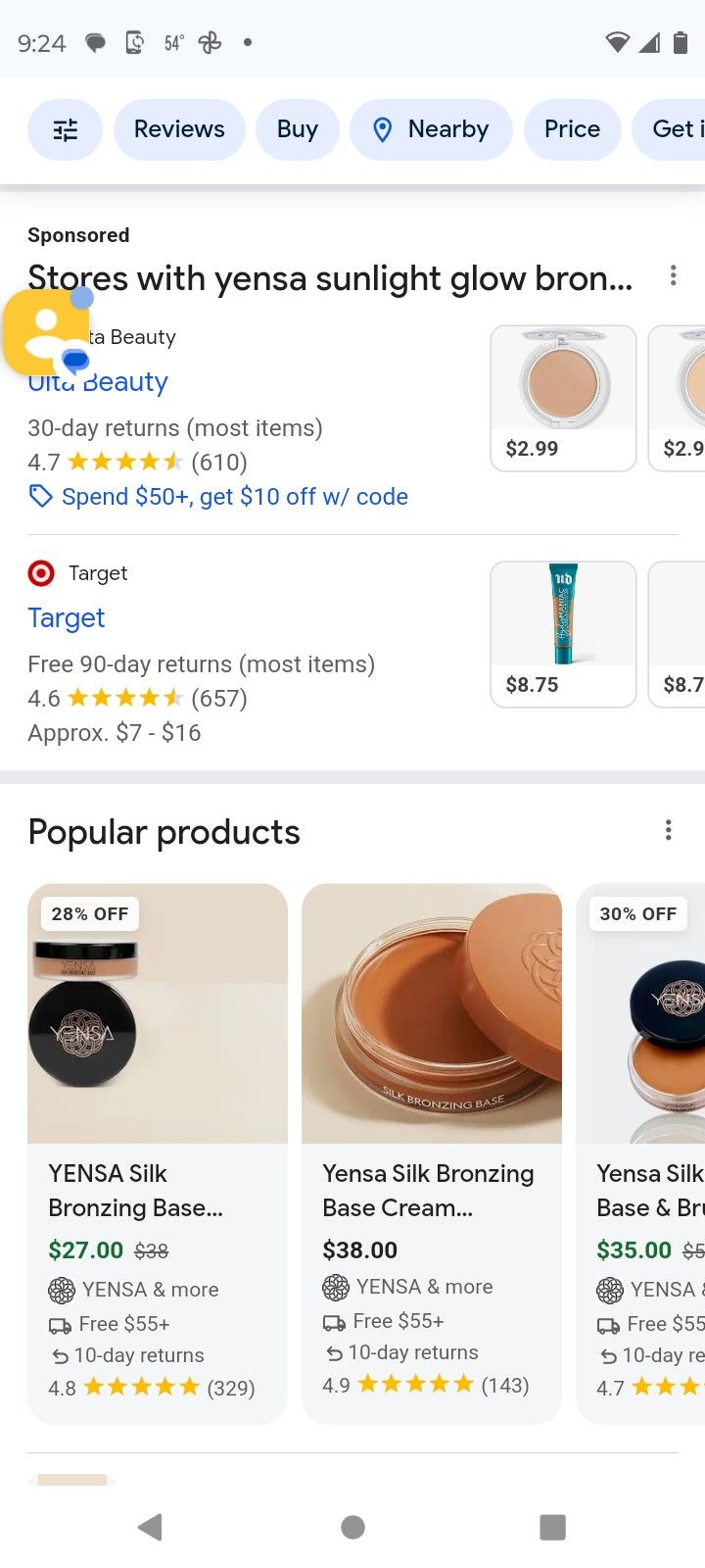 Brand New Yes A Silk Bronzing Base