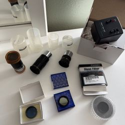 Telescope Accessories Bundle: Telescope Filter, Eye Pieces, and Astro Track lot Buy Them All or One at a Time