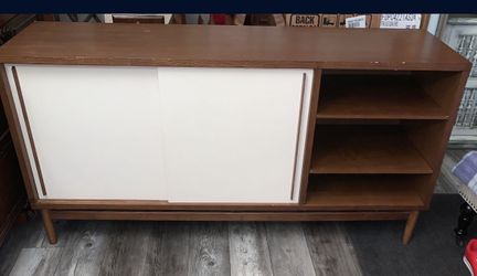 MCM West elm Modern Storage Console Cabinet Table Mid Century