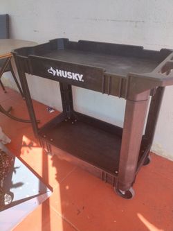 Husky utility cart. Used condition. 34"tall.32"wide.17"Deep.