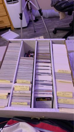 big box of baseball football hockey cards 1984-1995