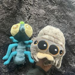 2pcs Lucas The Spider And Buzz Plush Stuffed Jumping Spider 1st Edition NWT