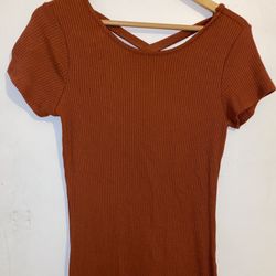 Forever 21 Burnt Orange T-shirt Dress (size Large)