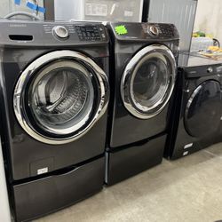 dryer with samsung front load set pedestals washer 