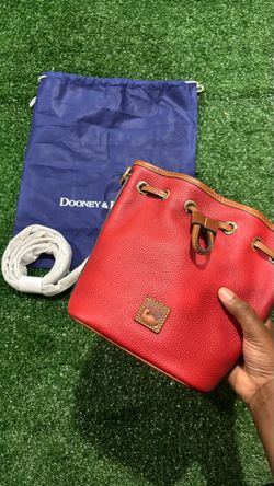 Dooney & Bourke Red Leather Bucket Bagred