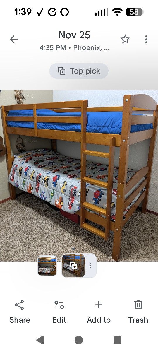 Bunk beds Wood Twin over Twin