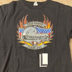 Vintage Delta Pro-Weight T-Shirt / The Band Chicago - Feelin' Stronger Every Day 2009 Double Sided Concert T-Shirt