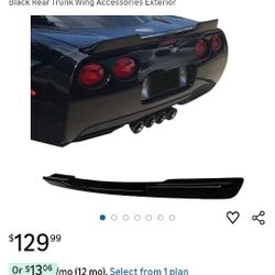 Rear Spoiler Rear Trunk Wing Spoiler Compatible with Chevy Corvette C5 1(contact info removed) ZR1 Extended Style (Glossy Black)