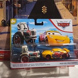 Disney Pixar Cars Bumper Save Racing Tractor & Rust-Eze Cruz Ramirez  2-Pack 2018