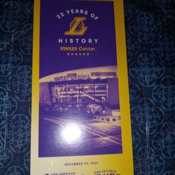 22 Years Of History Commemorative Ticket