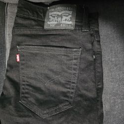 512 34x32 Black Levi's Jeans