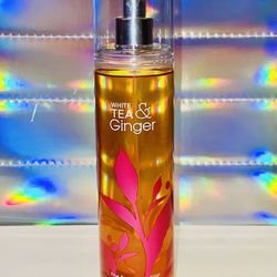 White Tea & Ginger 8 fl OZ Bath & Body Discontinued Rare Fine Fragrance Body Mist Spray