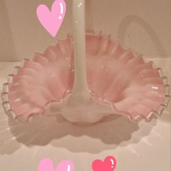 Fenton Glass Basket 11"x10" Excellent Condition 