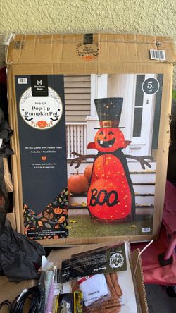 Member's Mark Pre-Lit Pop-Up Pumpkin Pal 5ft