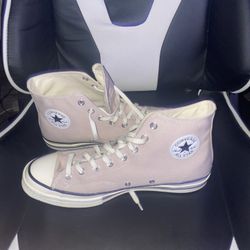 Men's Pink converse high tops 