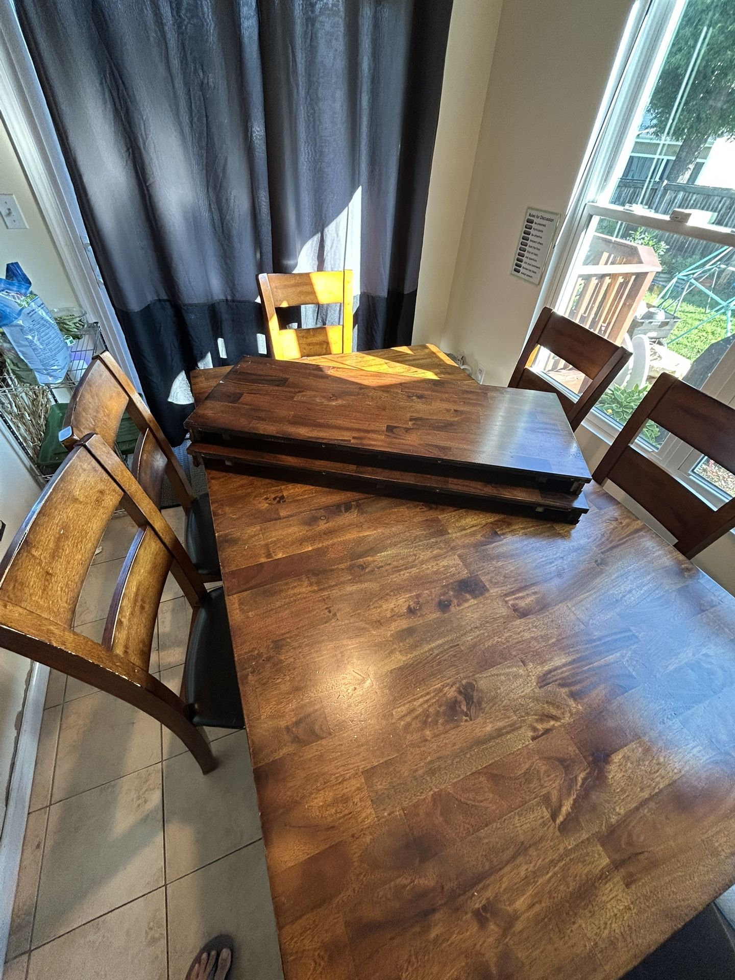 Dining Table (6-12 Person) And 6 Chairs