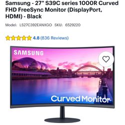 2 Curved Monitors