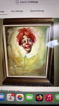 Original Clown Oil Painting