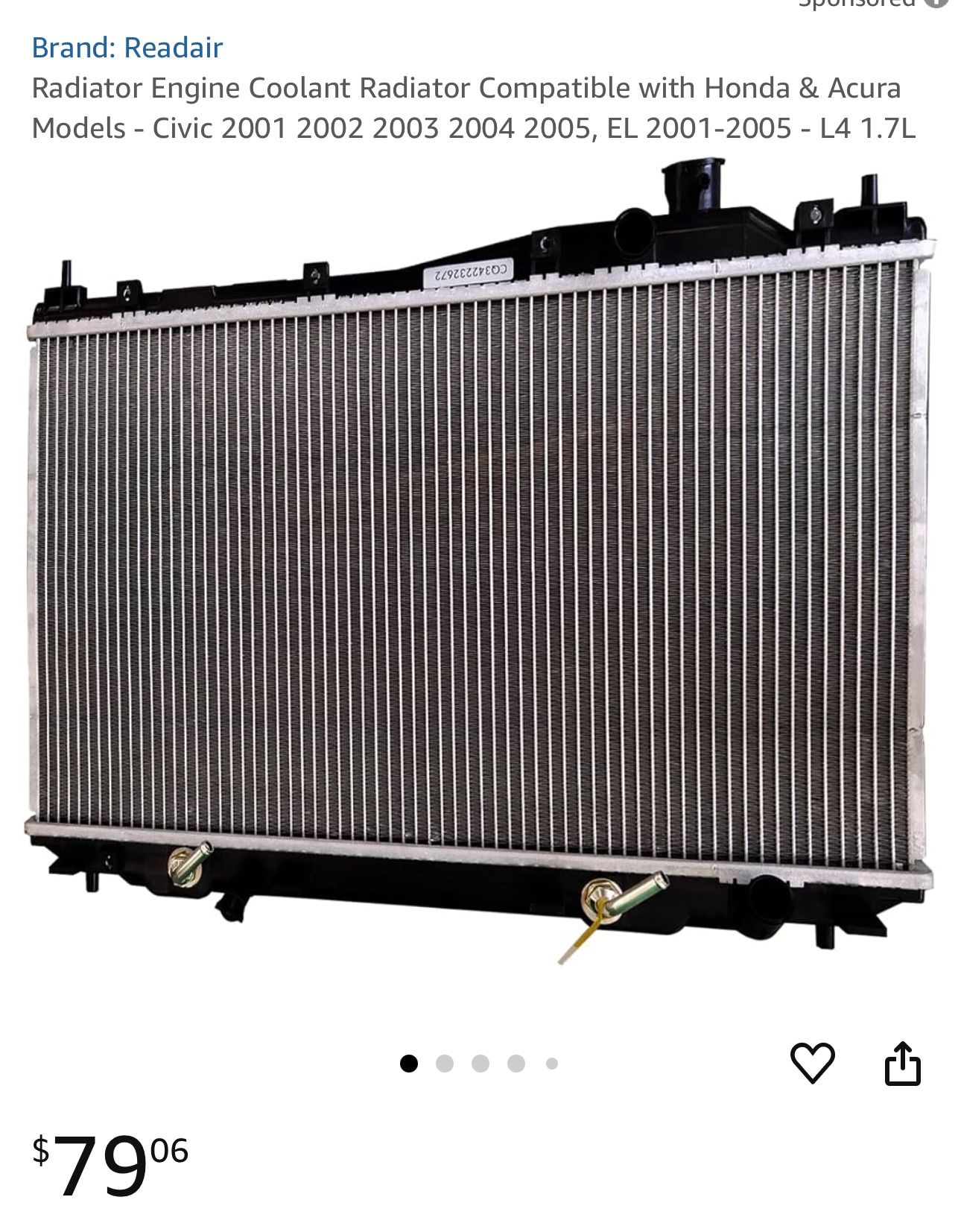 Radiator 2001-2005 Honda / Acura