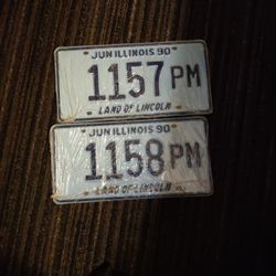 2 Sets Of ILL Plates (4 Total)
